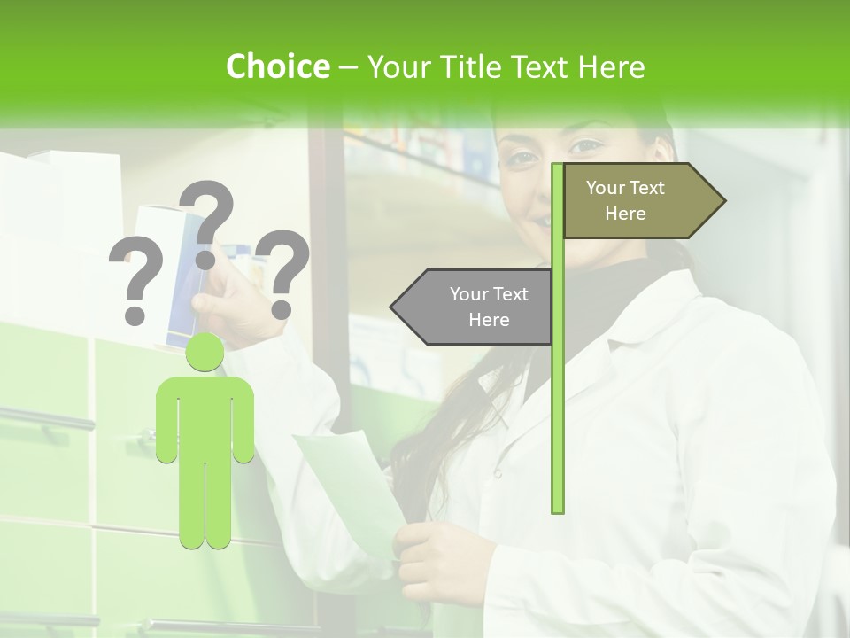 Illness Salesperson People PowerPoint Template