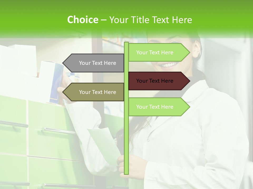 Illness Salesperson People PowerPoint Template