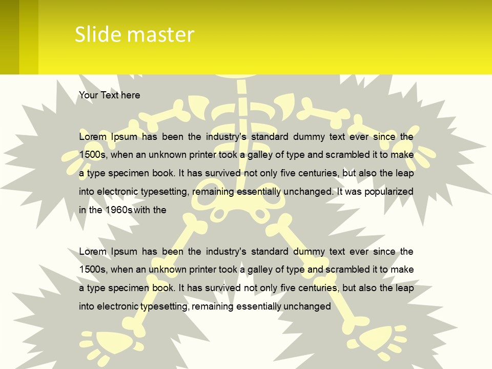 Illustration Destruction Lightning PowerPoint Template