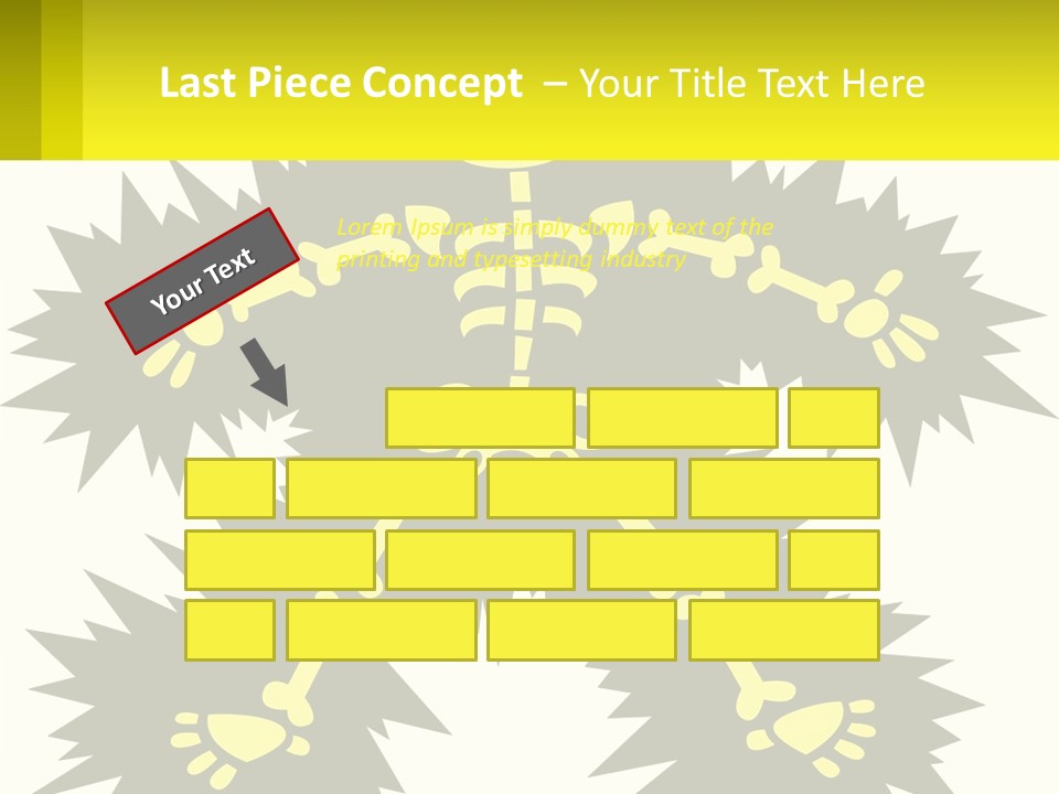 Illustration Destruction Lightning PowerPoint Template