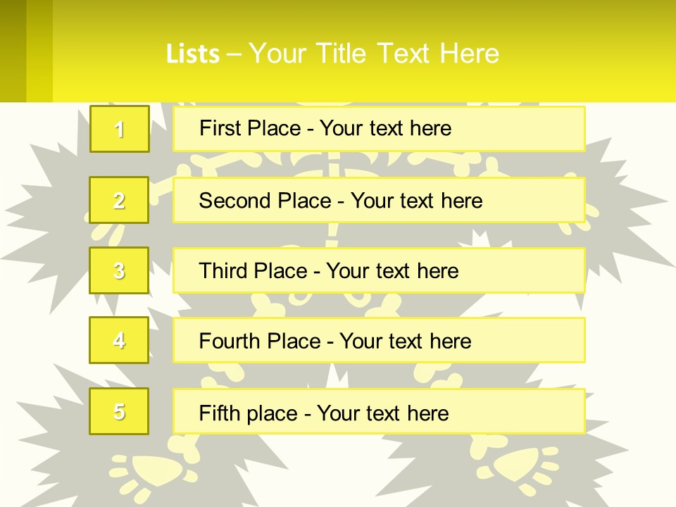 Illustration Destruction Lightning PowerPoint Template