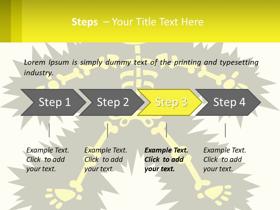 Illustration Destruction Lightning PowerPoint Template