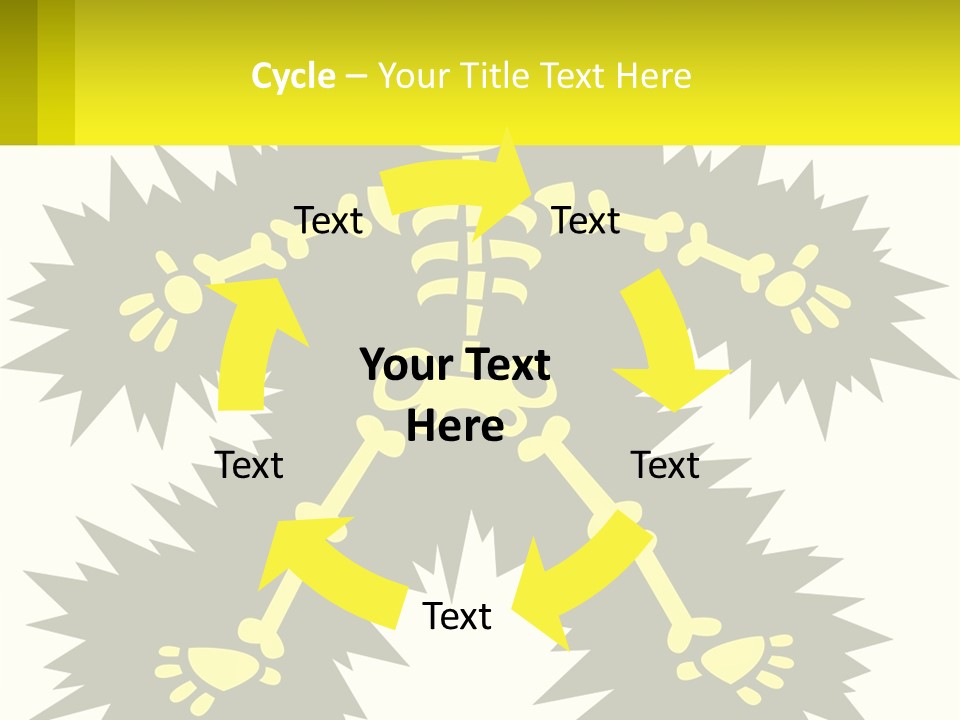 Illustration Destruction Lightning PowerPoint Template