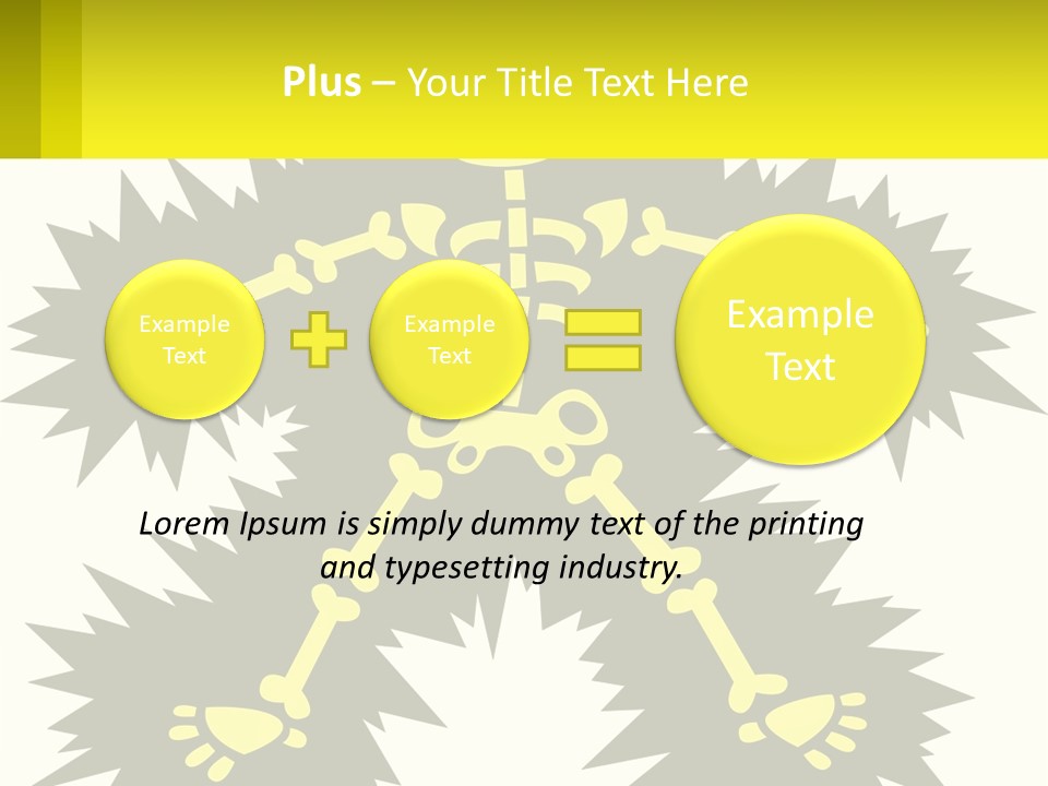 Illustration Destruction Lightning PowerPoint Template