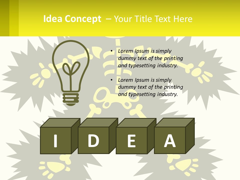 Illustration Destruction Lightning PowerPoint Template