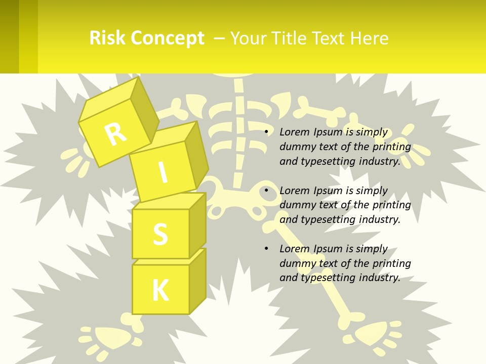 Illustration Destruction Lightning PowerPoint Template
