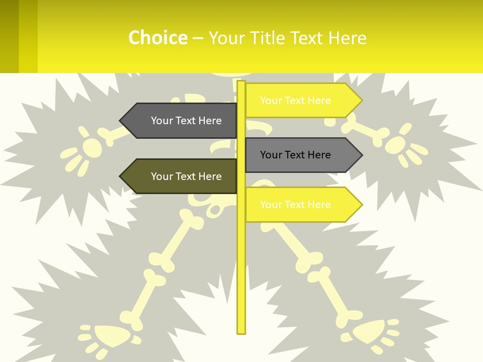 Illustration Destruction Lightning PowerPoint Template