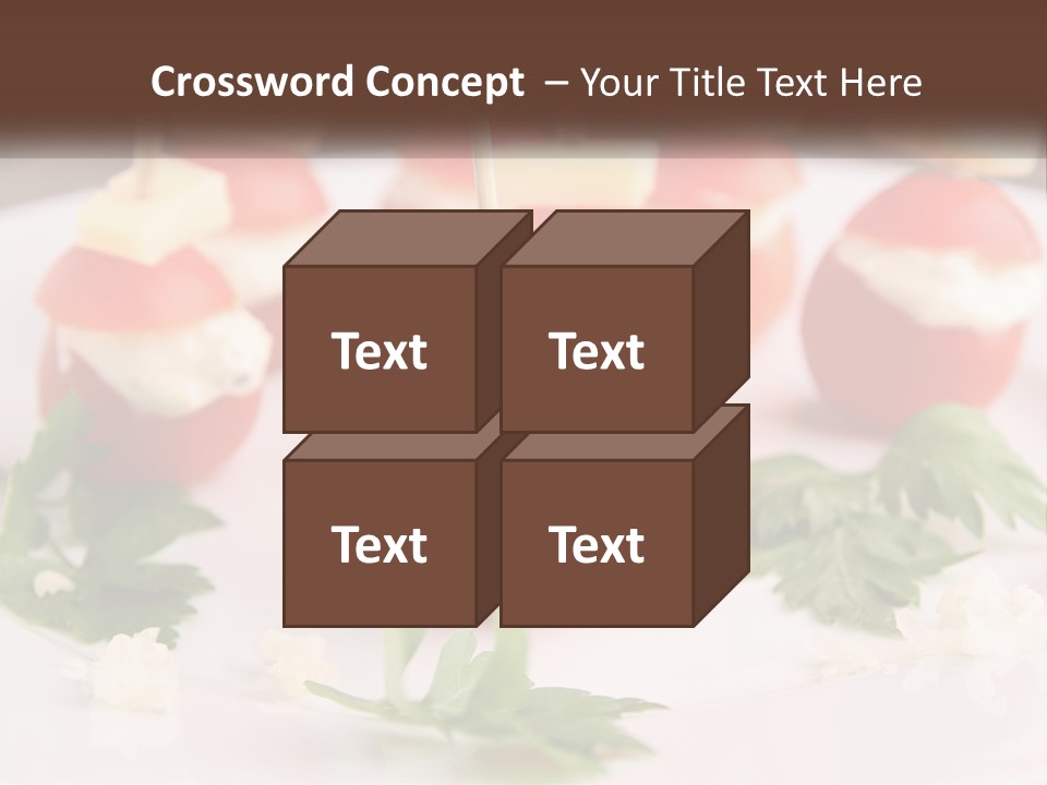 Buffet Cocktail Fresh PowerPoint Template
