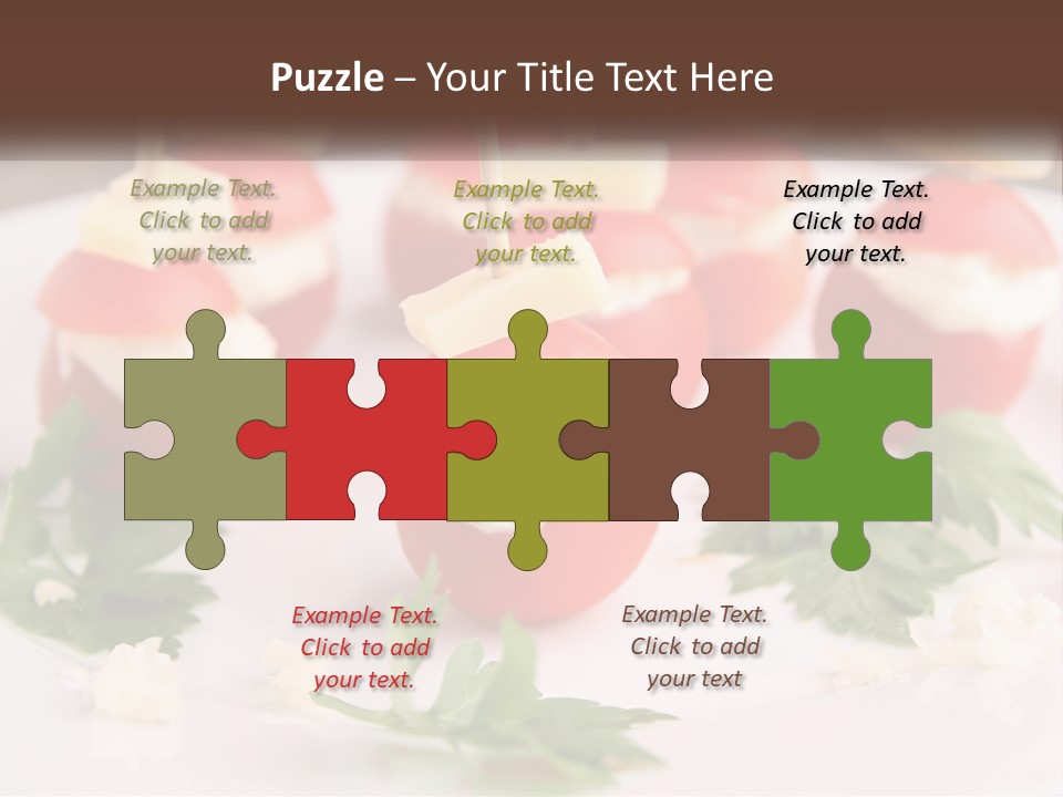 Buffet Cocktail Fresh PowerPoint Template