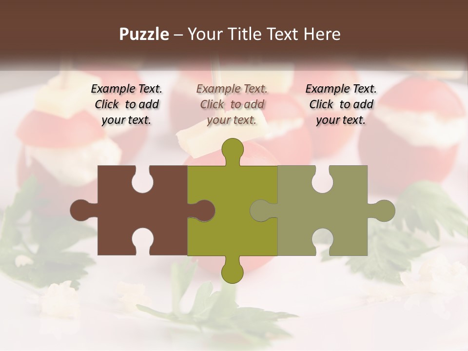 Buffet Cocktail Fresh PowerPoint Template