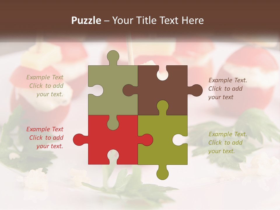 Buffet Cocktail Fresh PowerPoint Template