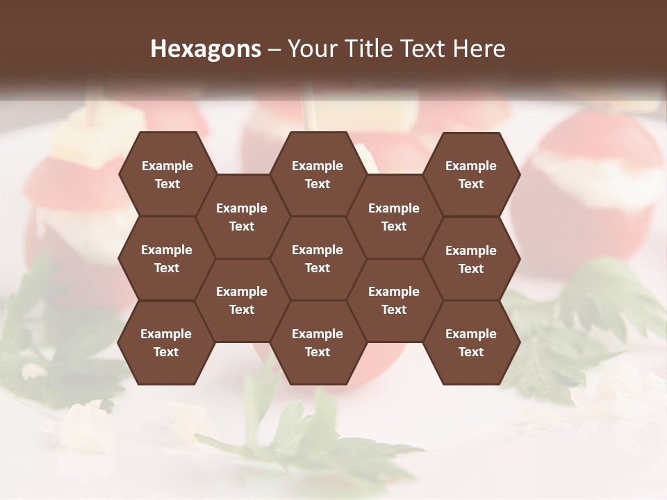 Buffet Cocktail Fresh PowerPoint Template