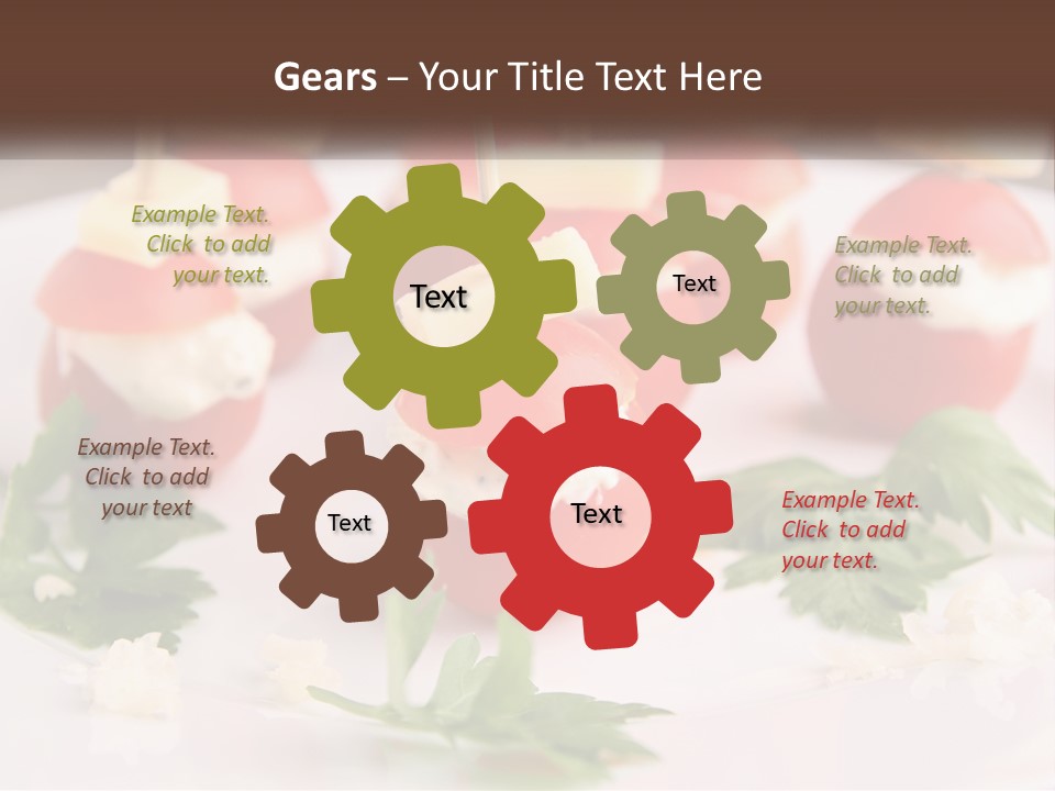 Buffet Cocktail Fresh PowerPoint Template