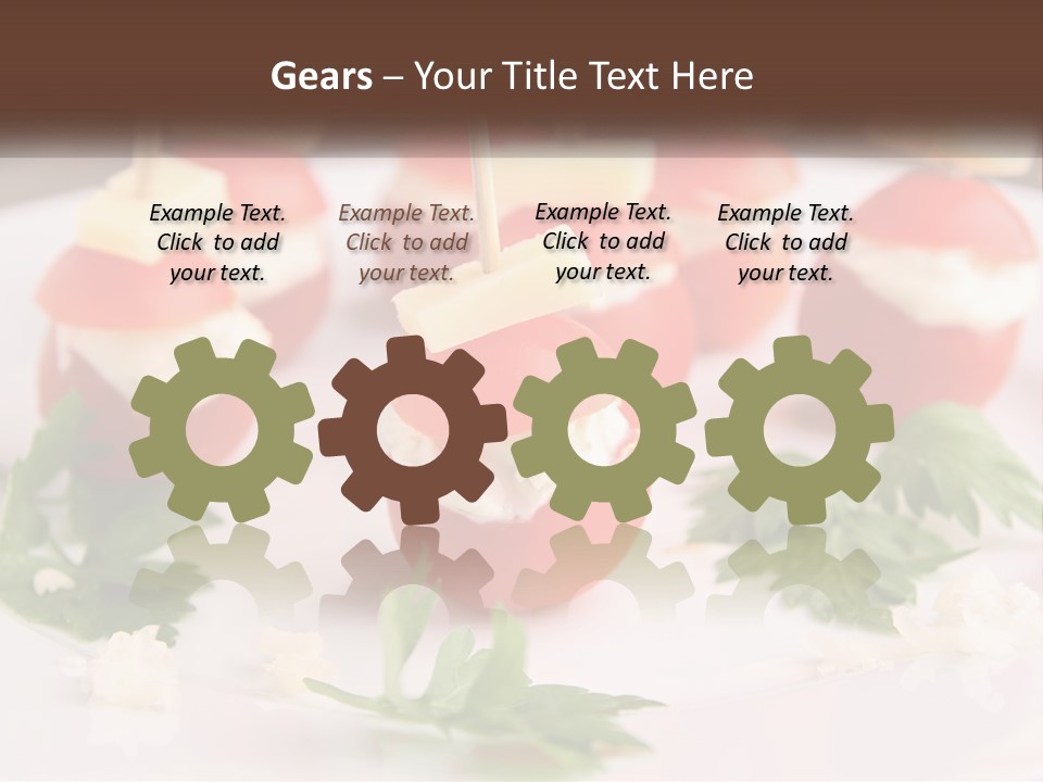 Buffet Cocktail Fresh PowerPoint Template