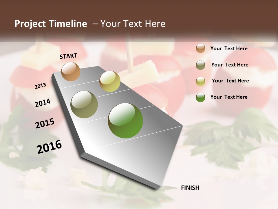 Buffet Cocktail Fresh PowerPoint Template