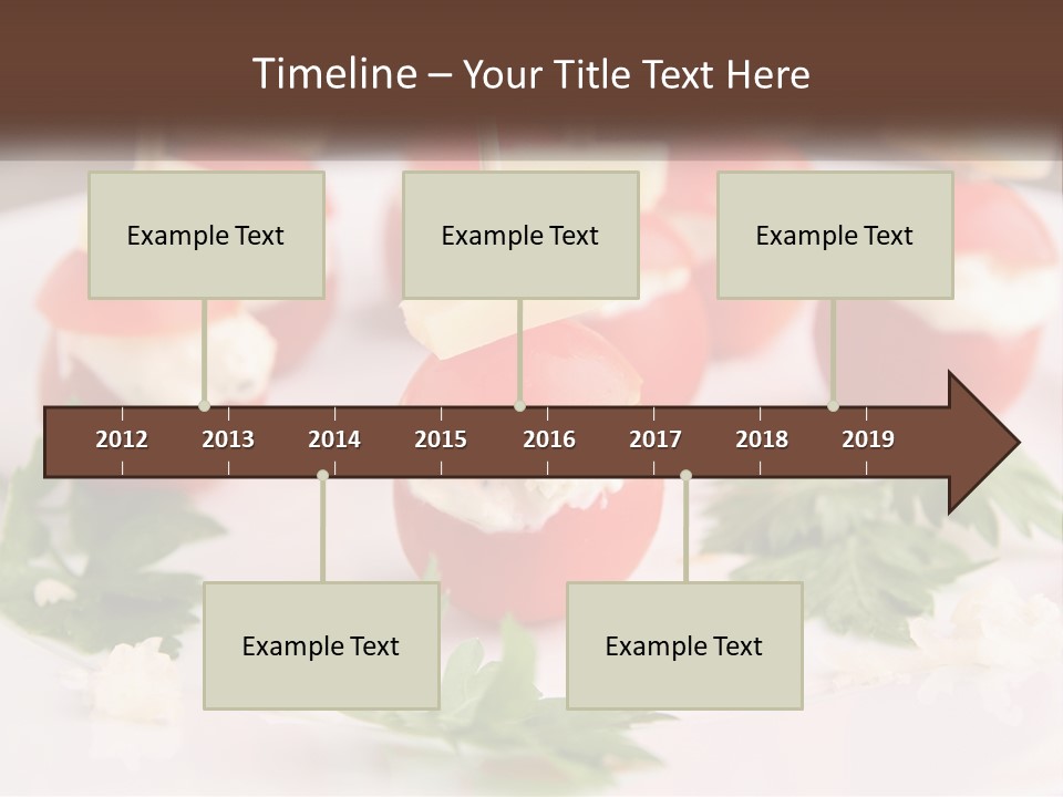 Buffet Cocktail Fresh PowerPoint Template
