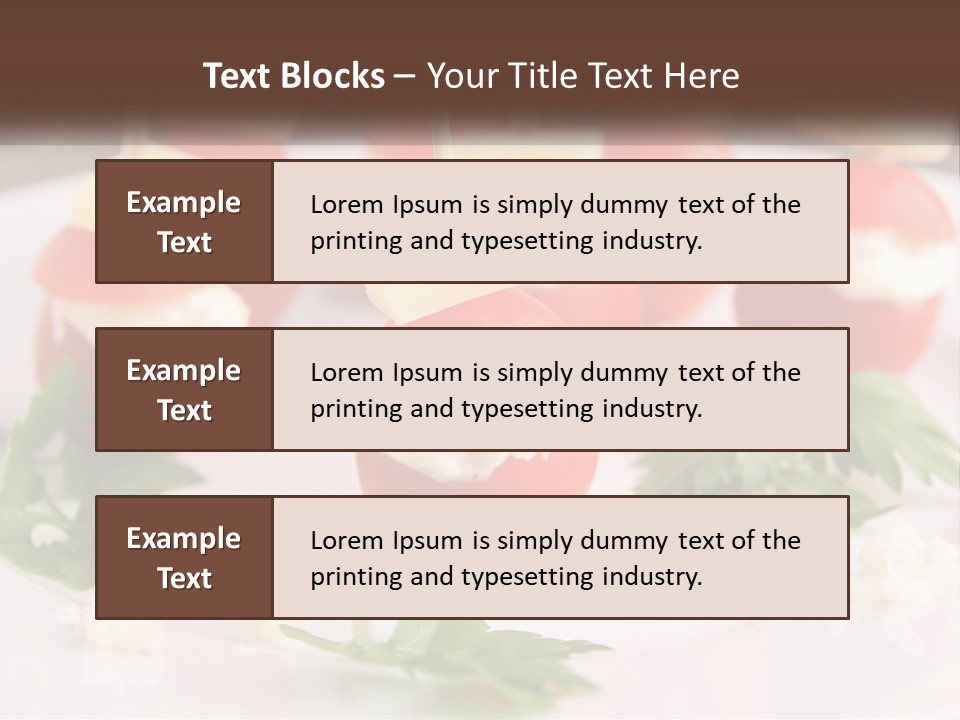 Buffet Cocktail Fresh PowerPoint Template
