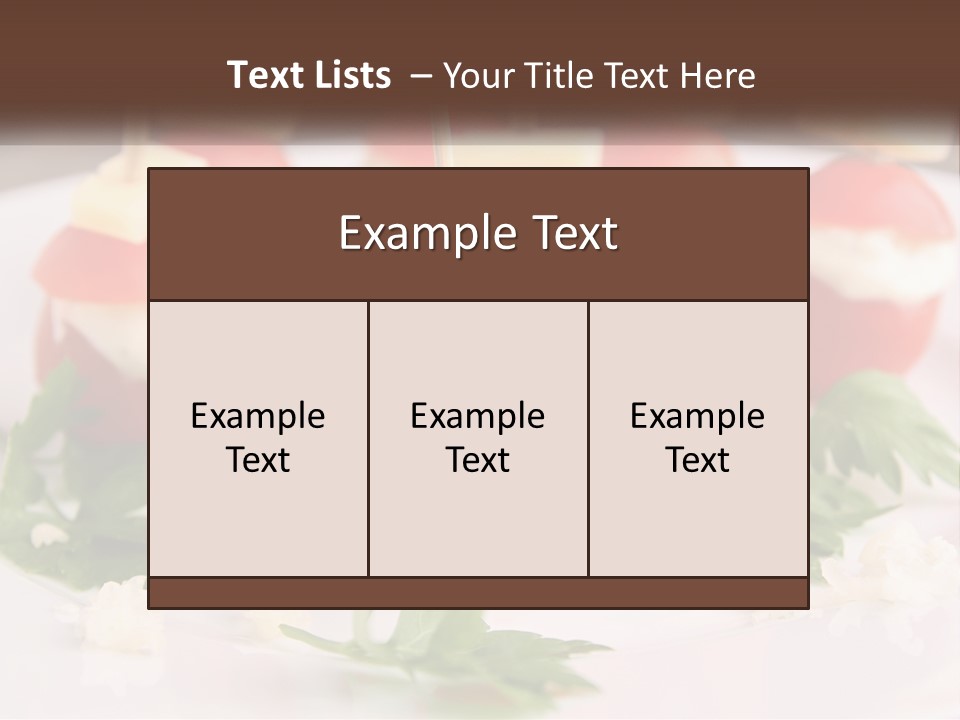 Buffet Cocktail Fresh PowerPoint Template