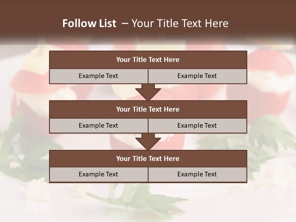 Buffet Cocktail Fresh PowerPoint Template