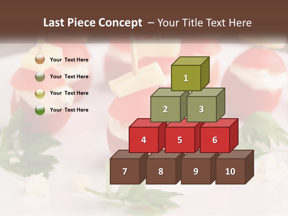 Buffet Cocktail Fresh PowerPoint Template