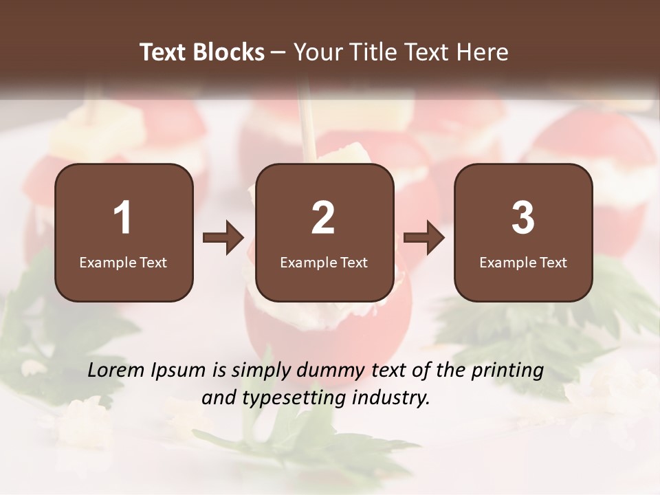 Buffet Cocktail Fresh PowerPoint Template