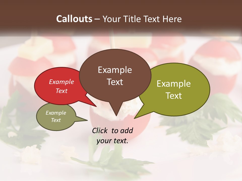 Buffet Cocktail Fresh PowerPoint Template