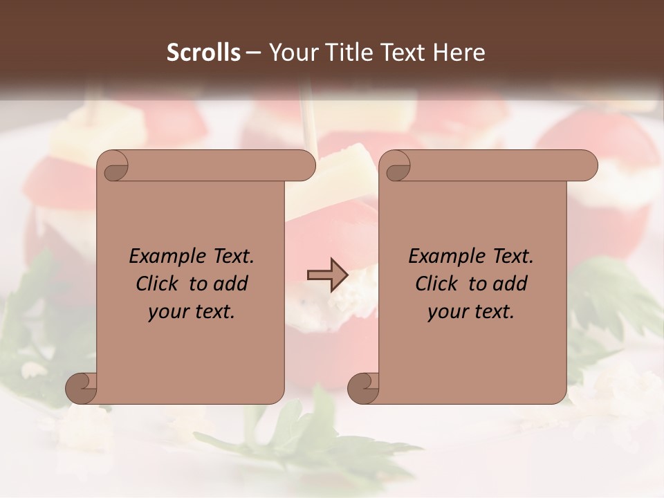 Buffet Cocktail Fresh PowerPoint Template