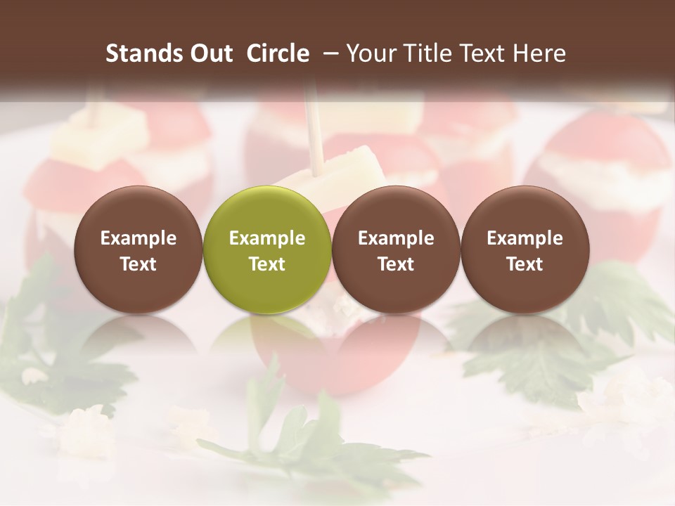 Buffet Cocktail Fresh PowerPoint Template