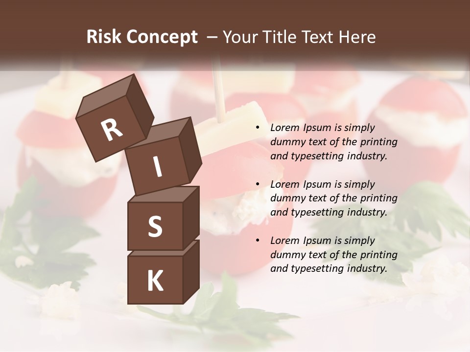 Buffet Cocktail Fresh PowerPoint Template