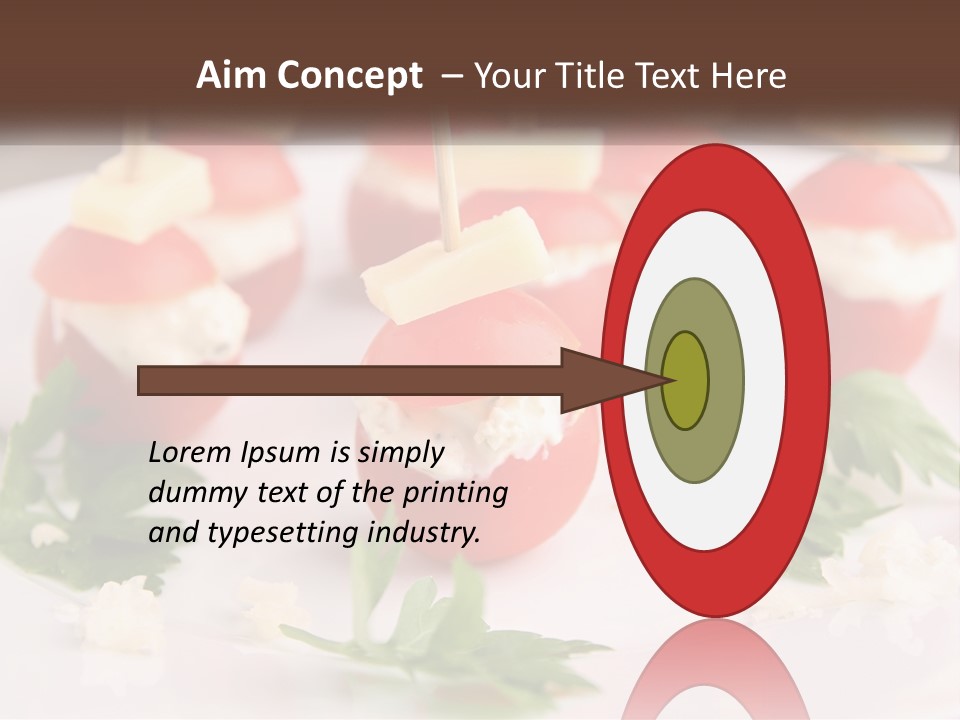 Buffet Cocktail Fresh PowerPoint Template