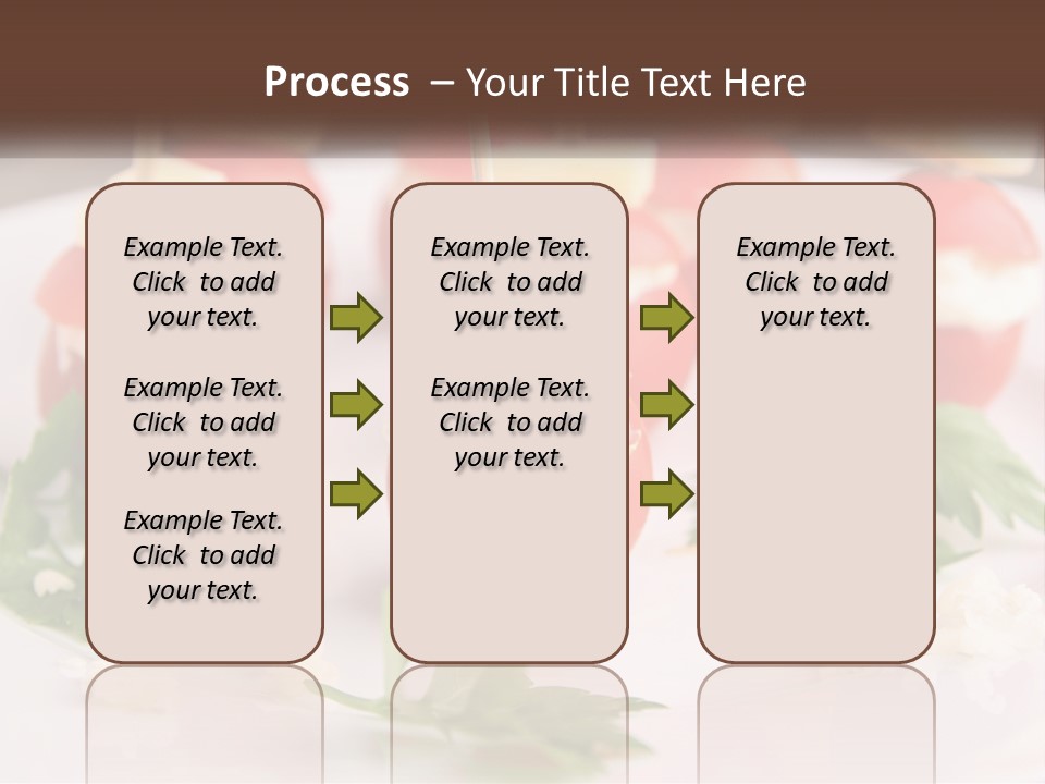 Buffet Cocktail Fresh PowerPoint Template