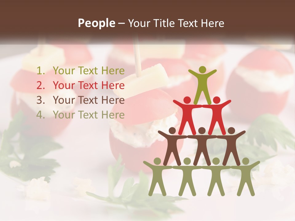 Buffet Cocktail Fresh PowerPoint Template