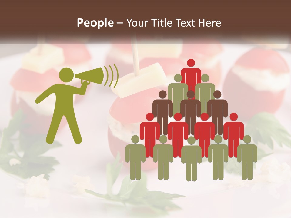 Buffet Cocktail Fresh PowerPoint Template