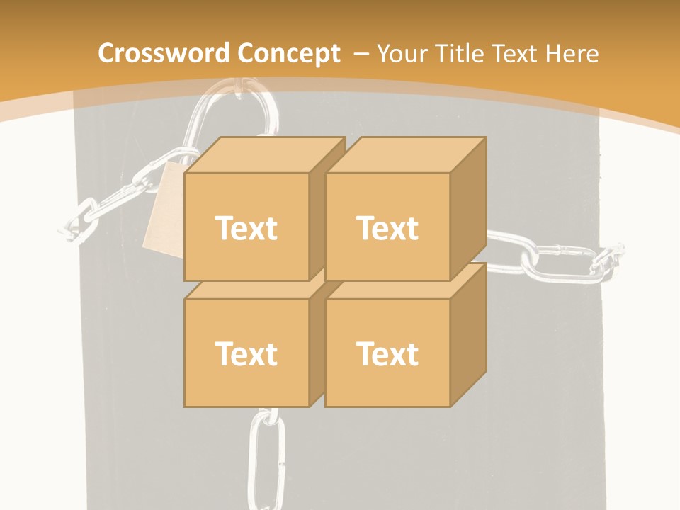 Classified Security Padlock PowerPoint Template