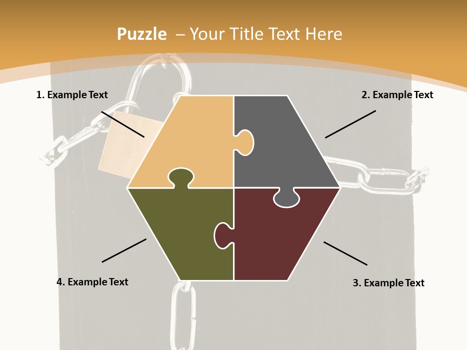 Classified Security Padlock PowerPoint Template