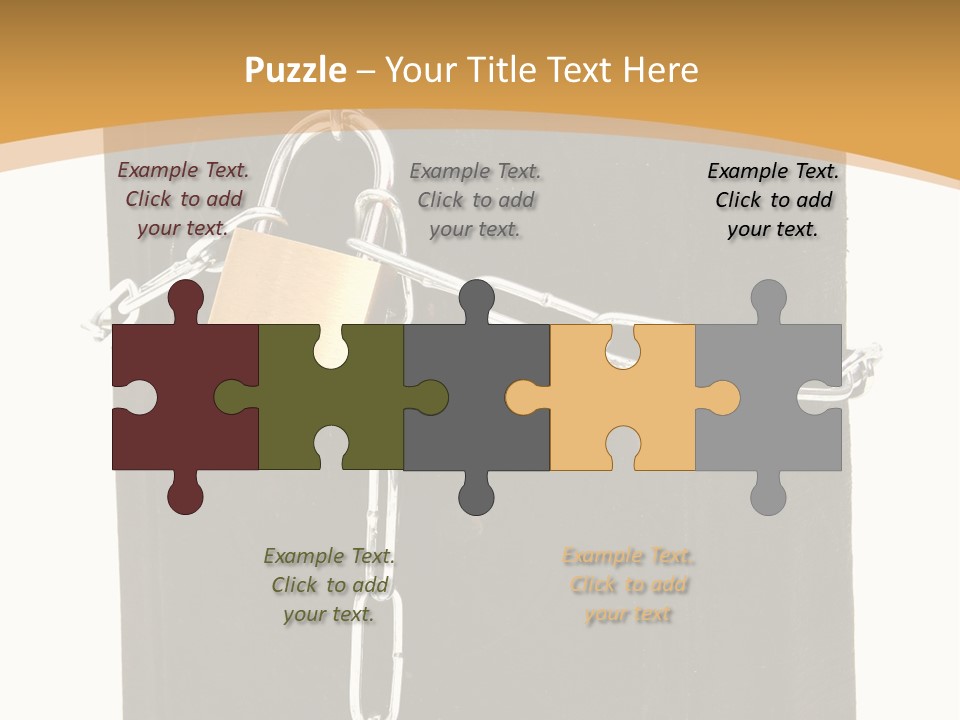 Classified Security Padlock PowerPoint Template