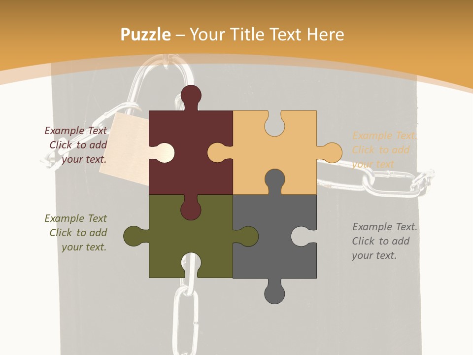 Classified Security Padlock PowerPoint Template