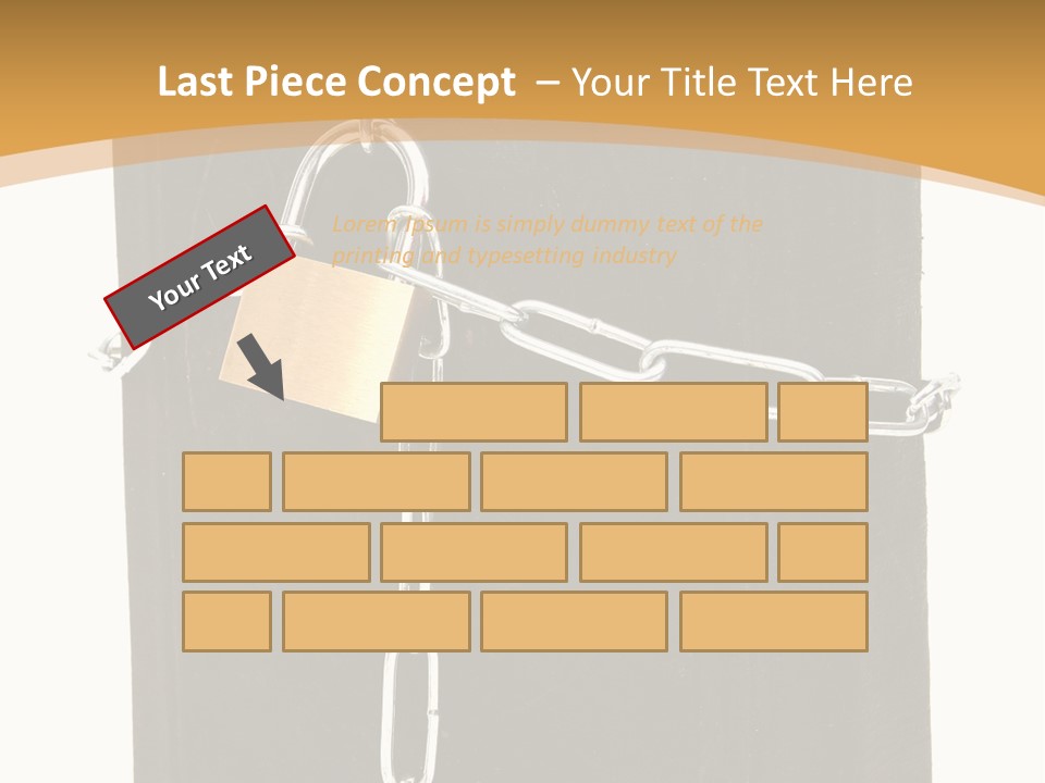 Classified Security Padlock PowerPoint Template