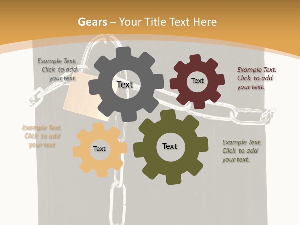 Classified Security Padlock PowerPoint Template