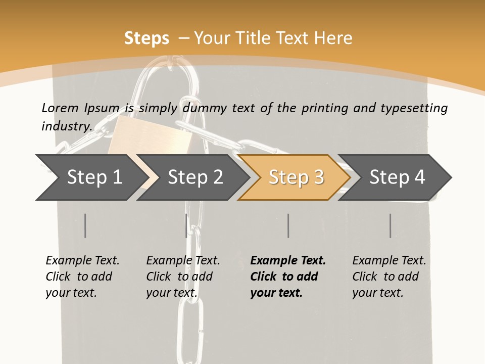Classified Security Padlock PowerPoint Template