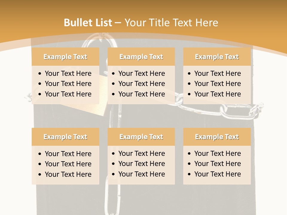 Classified Security Padlock PowerPoint Template