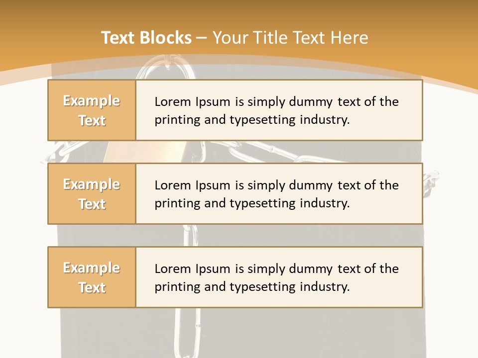 Classified Security Padlock PowerPoint Template