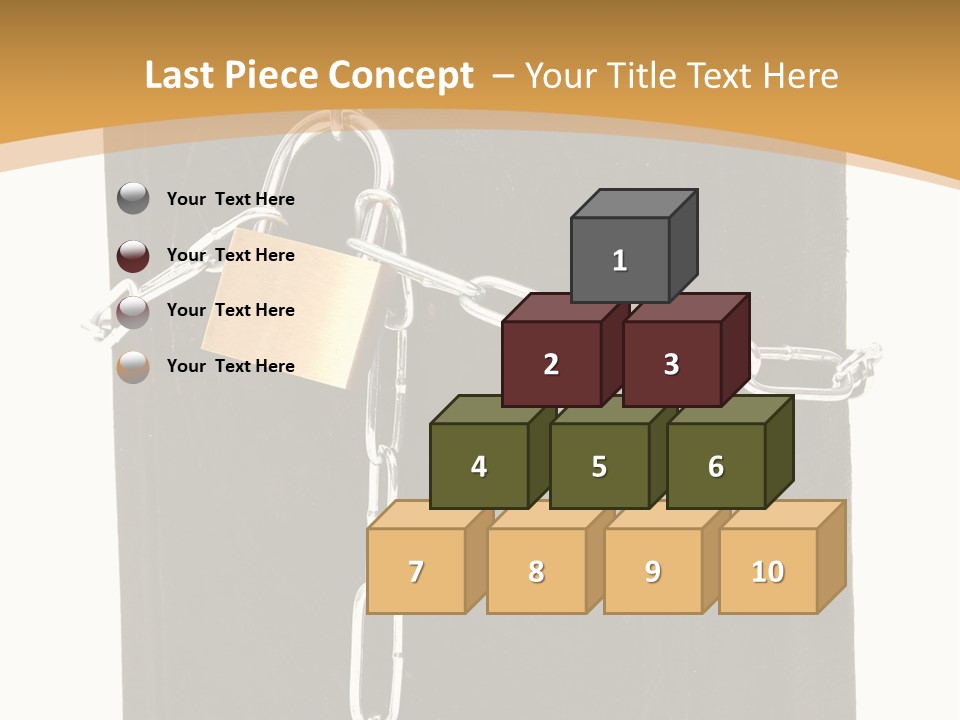Classified Security Padlock PowerPoint Template