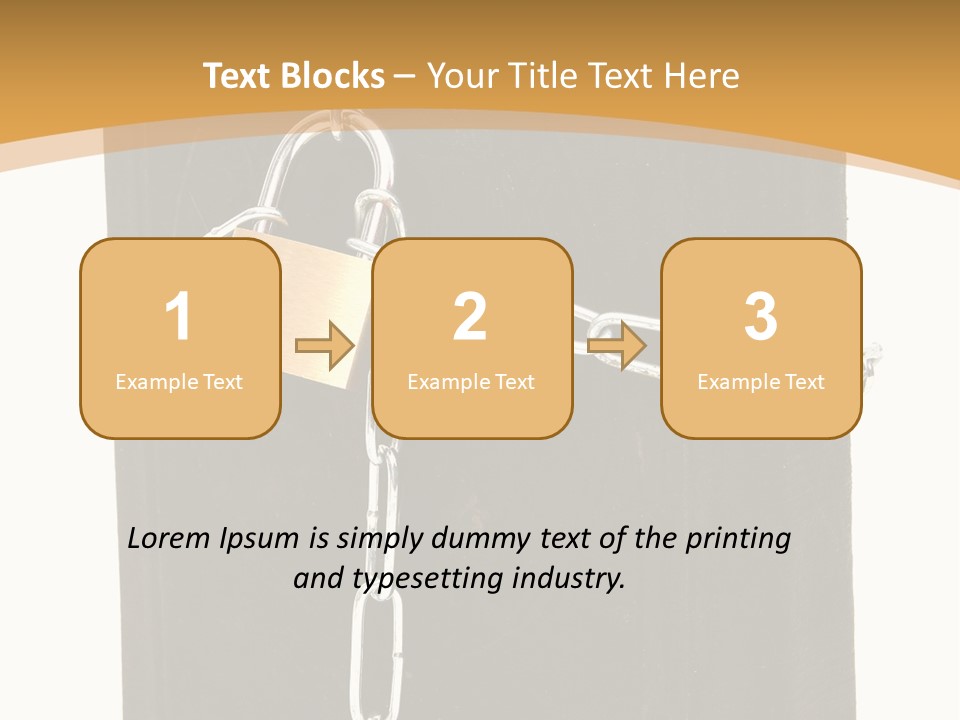 Classified Security Padlock PowerPoint Template