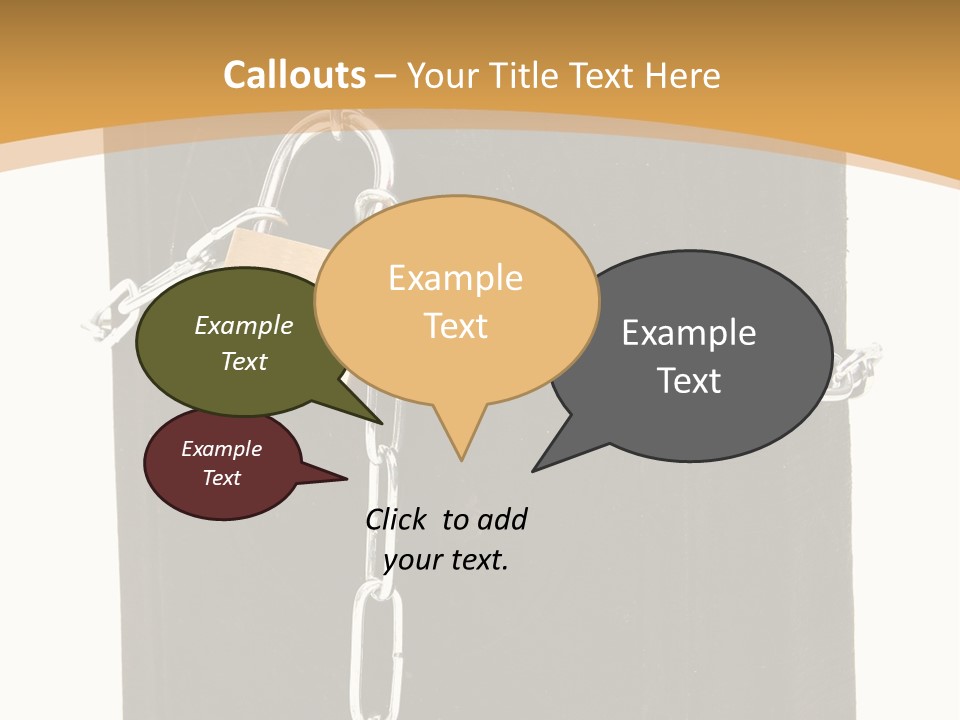 Classified Security Padlock PowerPoint Template