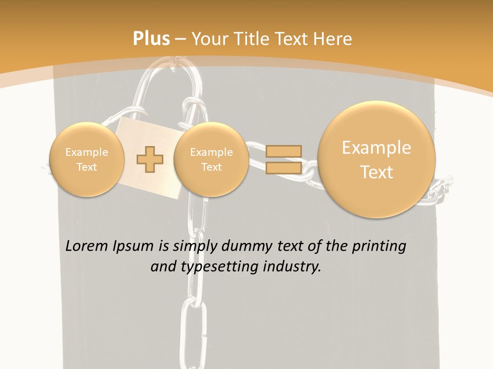 Classified Security Padlock PowerPoint Template