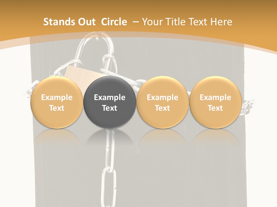 Classified Security Padlock PowerPoint Template