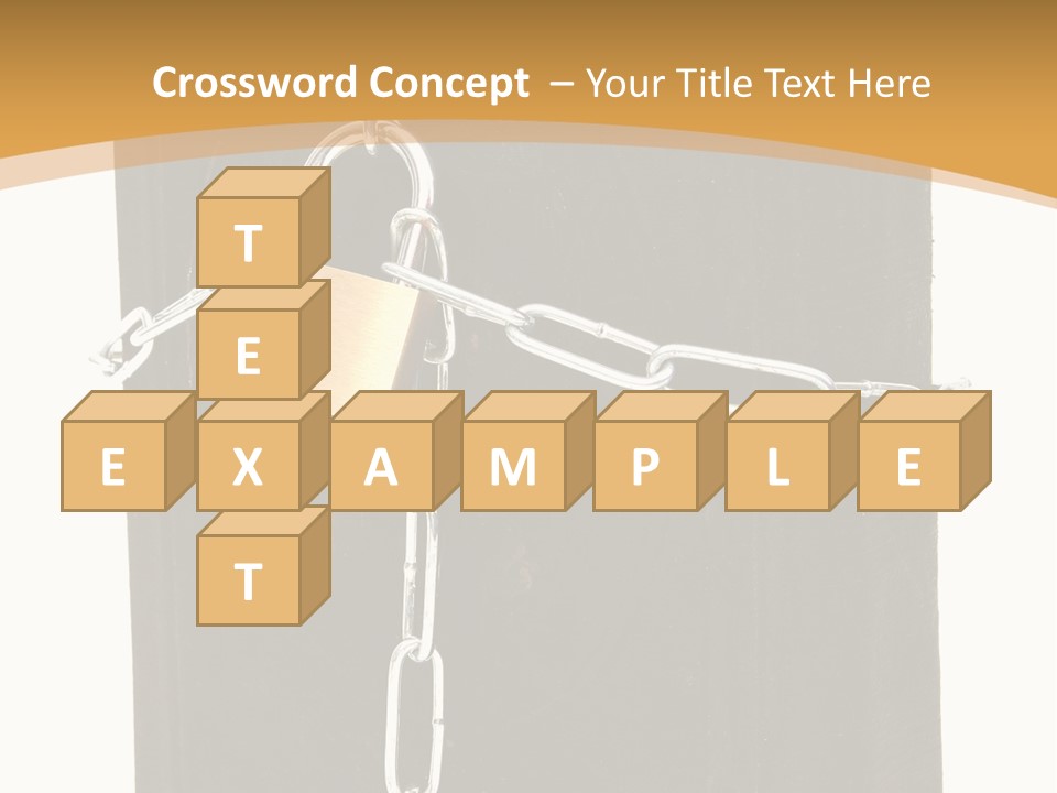 Classified Security Padlock PowerPoint Template