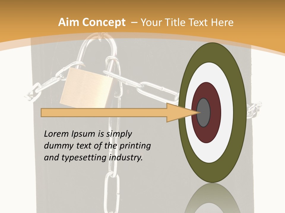 Classified Security Padlock PowerPoint Template