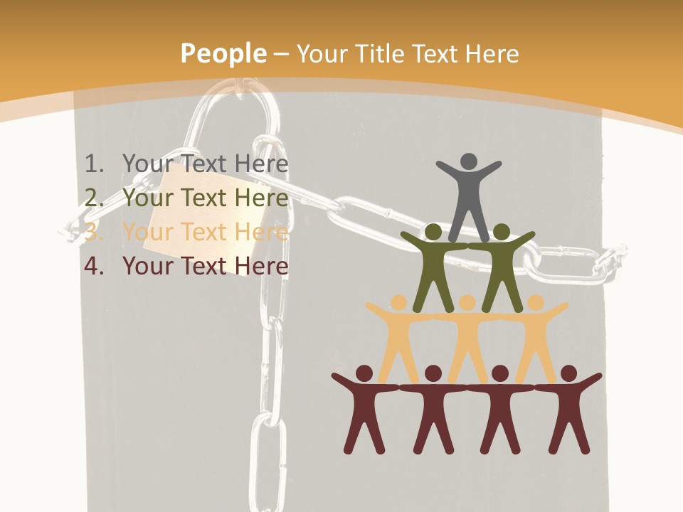 Classified Security Padlock PowerPoint Template